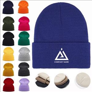 Winter Blank Plain Knitted Beanie Cap Beanie Hats